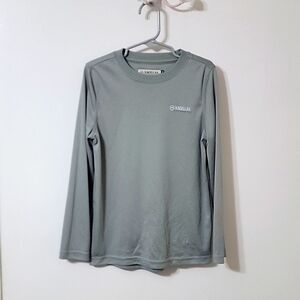Magellan Gray Fish Gear Long sleeve Boyfriend Fit Girls XS